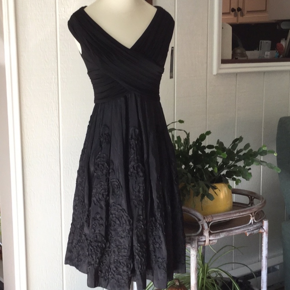NWT Adrianna Papell black cocktail dress.